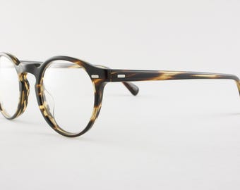 Authentic Oliver Peoples OV5186 1003 Gregory Peck 47mm Cocobolo Panto Glasses Italy