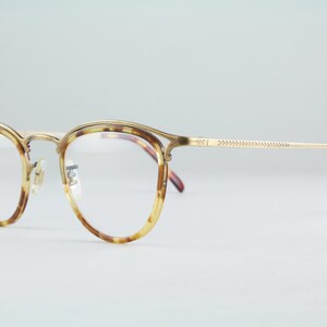 Rare Vintage Authentic Oliver Peoples OP-79 AG 43mm Tortoise Antique Gold Cat Eye Glasses Japan