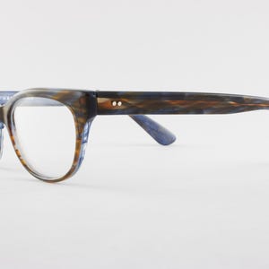 Rare Authentic Masunaga 008 #23 51mm Brown Gradient Cat Eye Glasses Japan