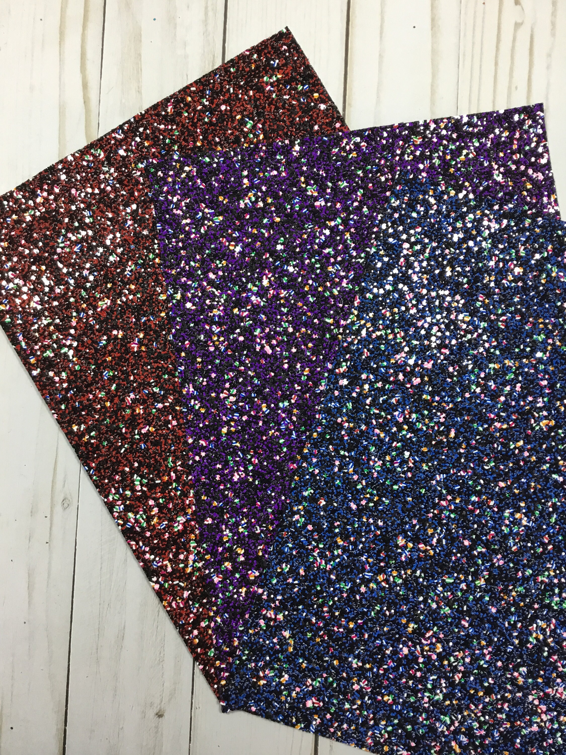 Premium Mixed Chunky Glitter canvas sheets Chunky Etsy