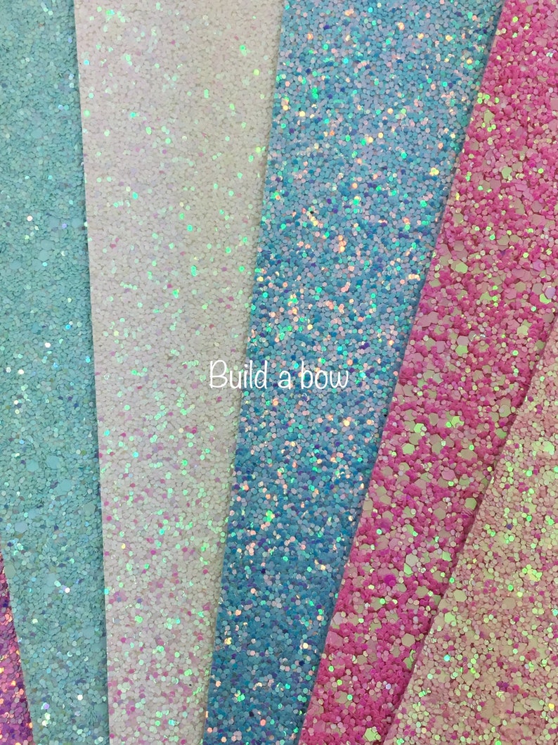 New Premium chunky glitter canvas sheets in Purple/'s Blue/'s and White,-Chunky glitter faux Synthetic glitter leather Pink/'s