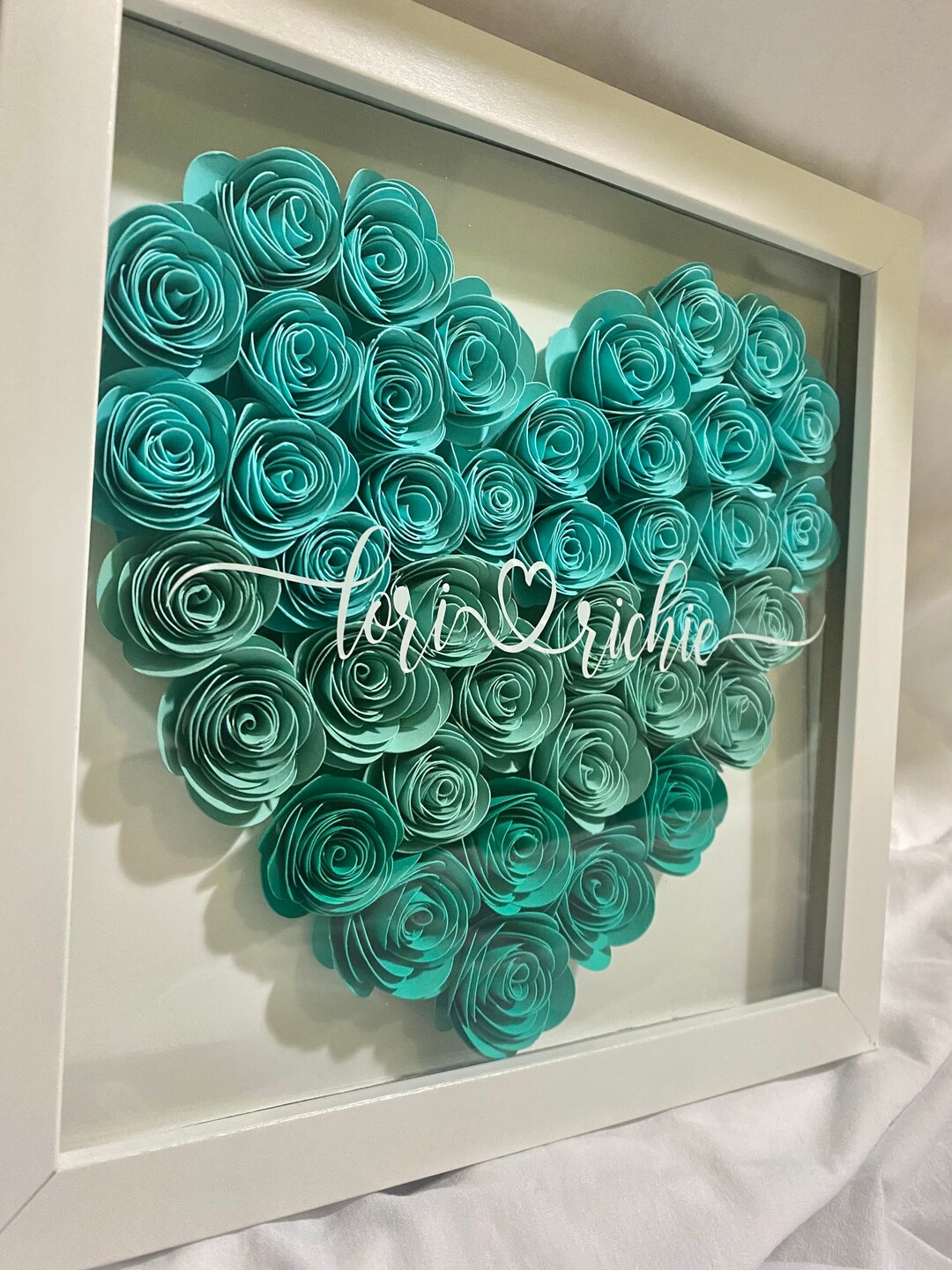 Custom Shadow Box Flower Etsy
