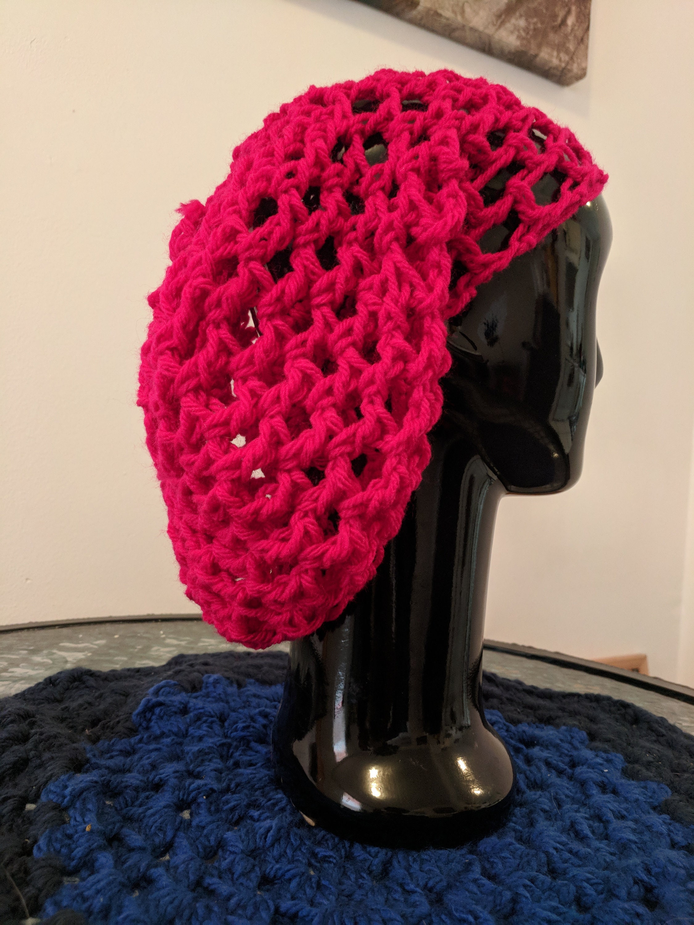 Hot Pink Rasta Hat - Etsy