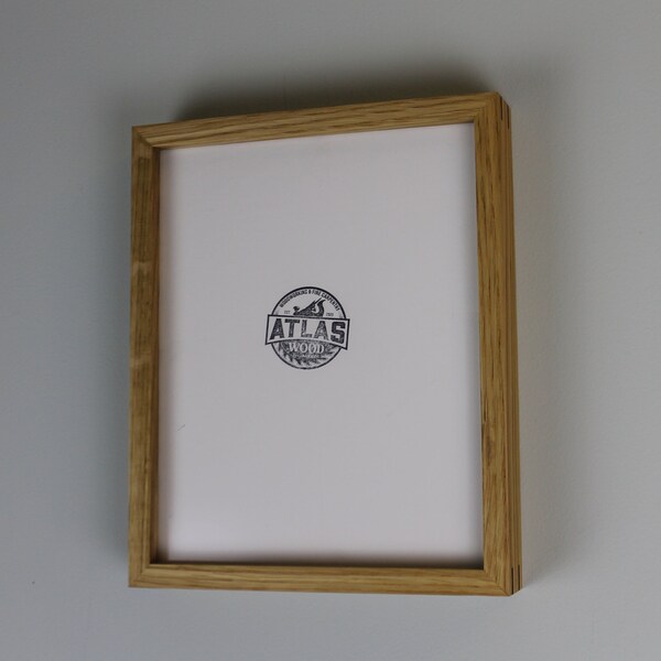 Premium White Oak Gallery Wood Picture Frame, Handmade Thin Wood Frame, Minimalist Style, Natural Wood Frame, Photos, or Prints