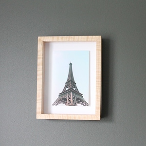 Maple Shadowbox Frame with 3/4" Deep Display, Handcrafted Solid Hardwood Shadow Box Frame for Float Mount, Custom Wood Choice, UV Option