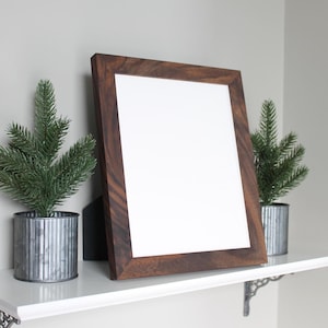 Walnut Minimalist 8x10 Tabletop Picture Frame – Handcrafted Hardwood Design, Perfect Gift for Home Decor Lovers