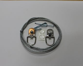 Heavy Picture Frame Hanging Hardware, Complete Mounting Hardware for Wood Frames up to 25lbs, Upgrade New or Old Frame with Hardware Kit