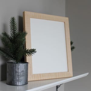 Maple Modern 8x10 Hardwood Tabletop Picture Frame – Handcrafted Minimalist Design, Unique Gift for Home or Office