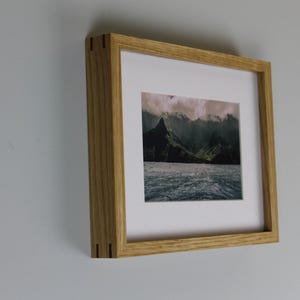 White Oak Gallery Wood Picture Frame, Handmade Thin Wood Frame, Minimalist Style, Natural Wood Frame, Photos, or Prints, Ready to Hang