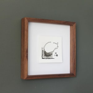 Walnut Shadowbox Frame with 3/4" Deep Display, Handcrafted Solid Hardwood Shadow Box Frame for Float Mount, Custom Wood Choice, UV Option