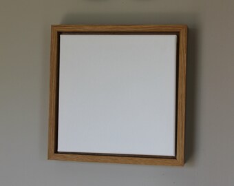 White Oak Canvas Float Picture Frame - American Frame