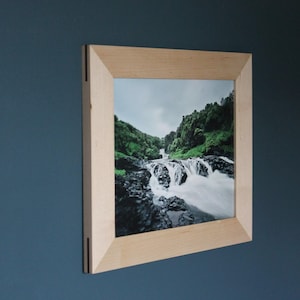 Maple Modern Wood Picture Frame, Handmade Minimalist Design, Premium Hardwood Framing Option for Photography, Prints, or Kids Artwork