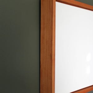 Cherry Floating Canvas Hardwood Frame, Solid Hardwood Display for Thicker 2" Stretched Canvas, Handmade Floater Thin Minimalist Design