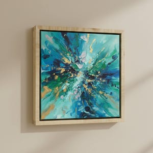 Maple Floating Canvas Frame, Light Hardwood Floater for Stretched Canvas, Handmade Minimalist Frame for Artists