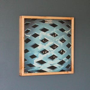 Maple Vinyl Album Cover Frame | Handmade Solid Wood LP Display | Minimalist Wall Art for Music Lovers