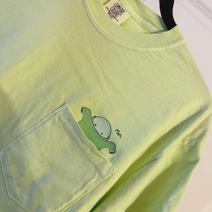 Kawaii Green Chibi Guy Pocket Tee