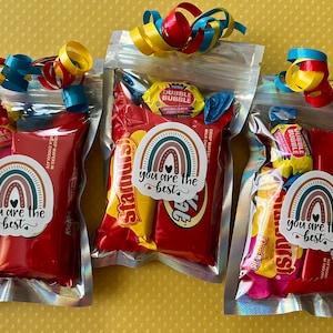Just Because - Pre-Filled Candy Bag- Pre- Made Goody Bags - Team Staff Appreciation - You are the best! Classroom Treats