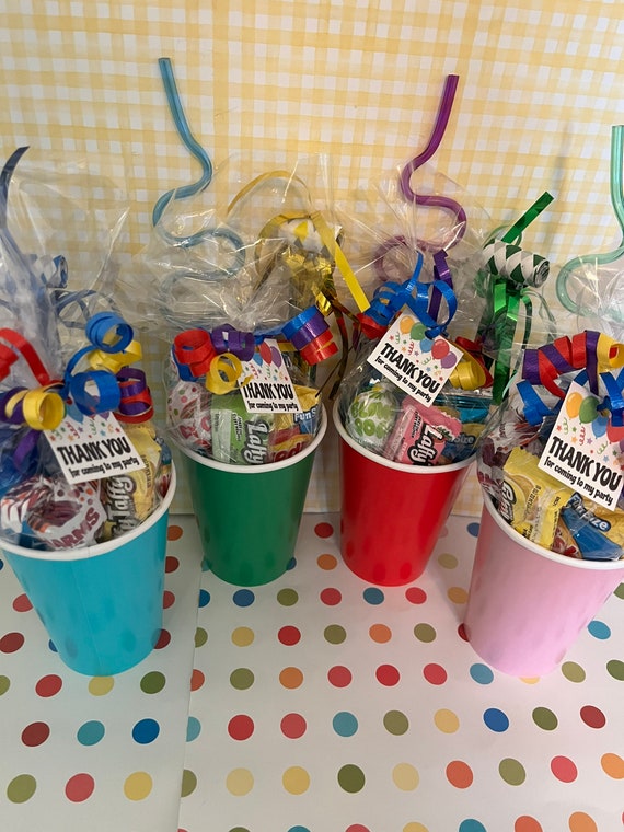 50 Pcs Kids Party Favors Bags, Birthday Goodie Candy Bags, Party Goody Favor Bags for Kids Birthday, Goodie Bags for Kids Birthday Party, Loot Bags