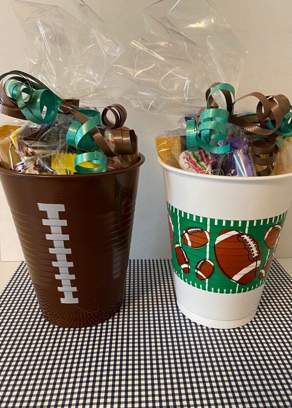 Super Bowl Party Football Party Favor Goody Bags Pre Filled Goodie Bags  Fall Sports Fun Team Appreciation Football Themed Party 