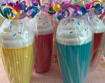 Birthday Party Favor! Pre Filled Party Favors.  Pre Made Goody Bags! Cupcake Milkshake Ice Cream Theme