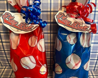 Baseball Party Favor Treat Goody Bags - Pre-Filled Goodie Bags!