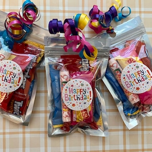 Happy Birthday - Pre-Filled Candy Bag- Pre- Made Goody Bags - Team Staff Appreciation- Hand-Curated Goodie Bags