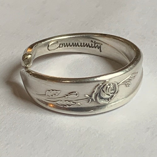 Rose spoon ring