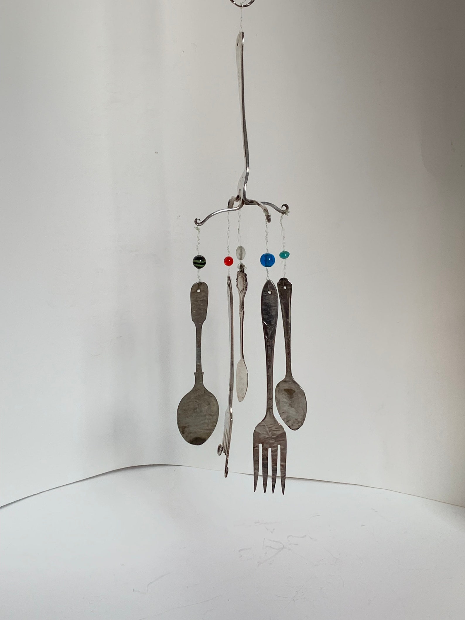 Fork Compass Windchime Etsy