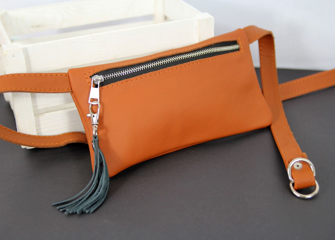 Leather Fanny Pack Hip Bag Fanny Pack Leather Belt Bag Etsy