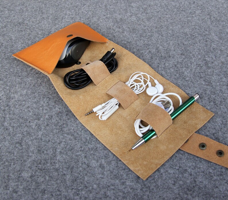 Earbud Holders Wrap Organizer Case Roll Cable Organizer Etsy