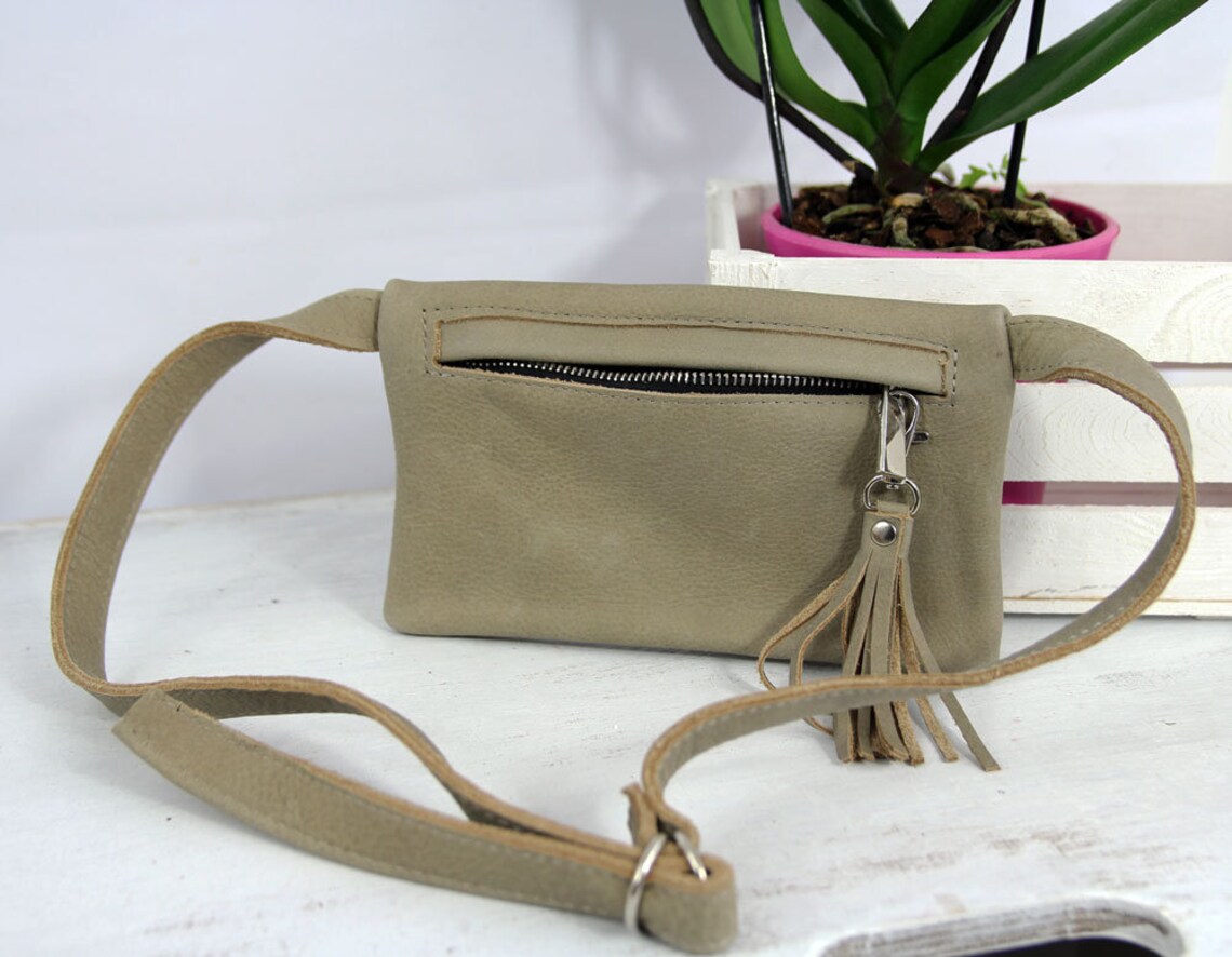 Leather Fanny Pack Hip Bag Fanny Pack Leather Belt Bag Etsy