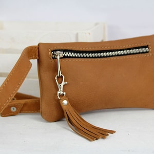 Leather Fanny Pack for Women, Small Cross Body Bag, Leather Bum Bag, Waist Bum Bag, Black Fanny Pack, Leather Belt Bag, Leather Pouch