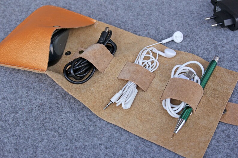 Earbud Holders Wrap Organizer Case Roll Cable Organizer Etsy