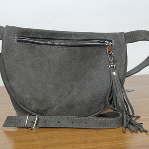 Unisex leather fanny pack supreme, Travel waist belt, belt case, Sports waist pack, Leather Fanny Pack , Unisex Bum bag image 9