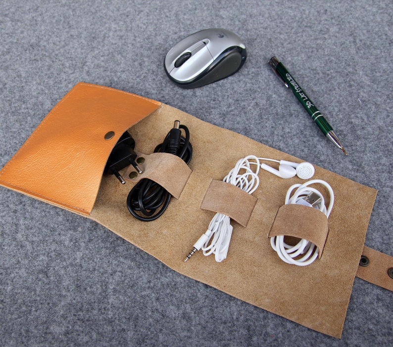 Earbud Holders Wrap Organizer Case Roll Cable Organizer Etsy