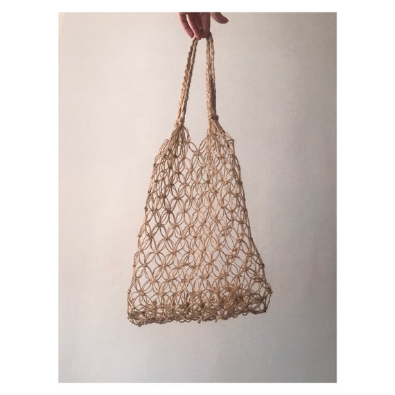 macrame jute bag