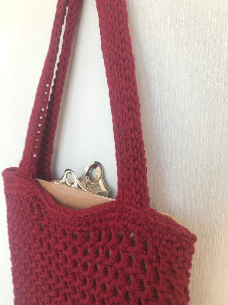 Shopper Crochet bag Tote bag Shopping bag String bag Avoska Shoulder bag