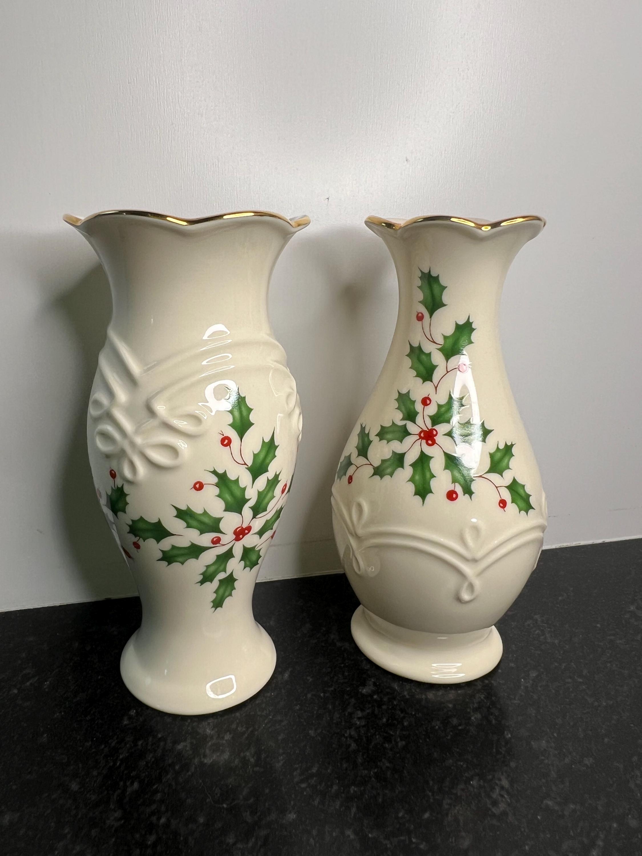 LENOX レノックス Holiday Vase クリスマス ホリデー ベース LENOX
