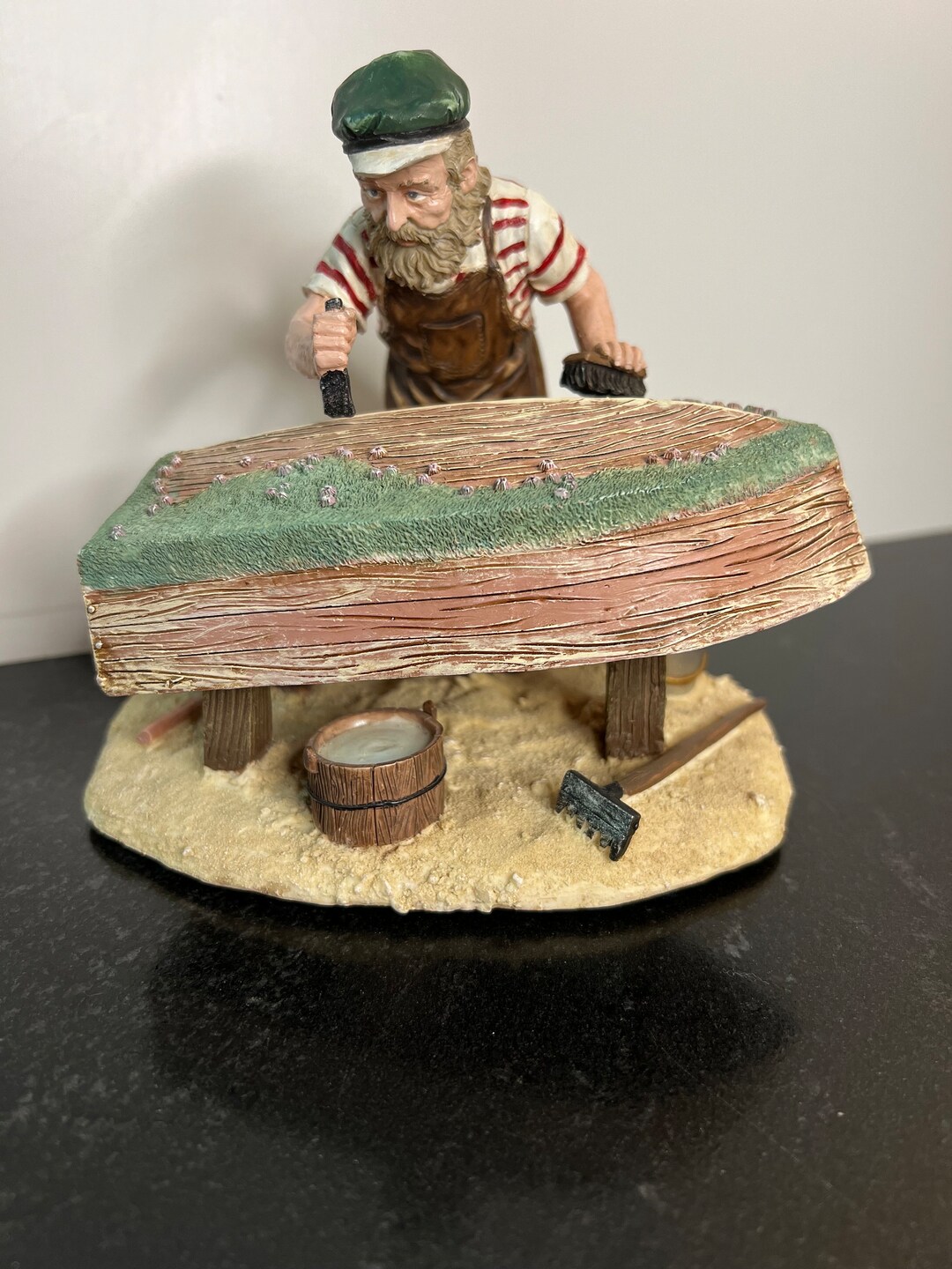 Vintage Figurine Scraping Barnacles Oldsalts Collection