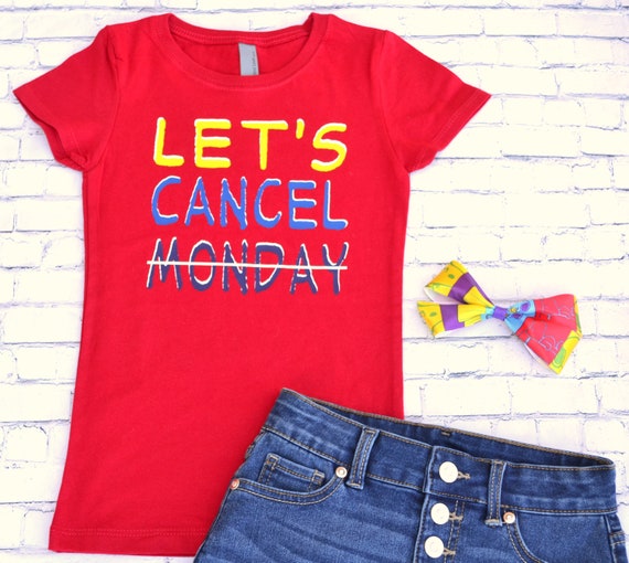 Lets Cancel Monday Shirt Toddler Monday Shirt Kids Graphic Tees Kids Monday Tee Kids Tops Trendy Tees Cancel Monday Tshirt - light blue fade hoodie roblox