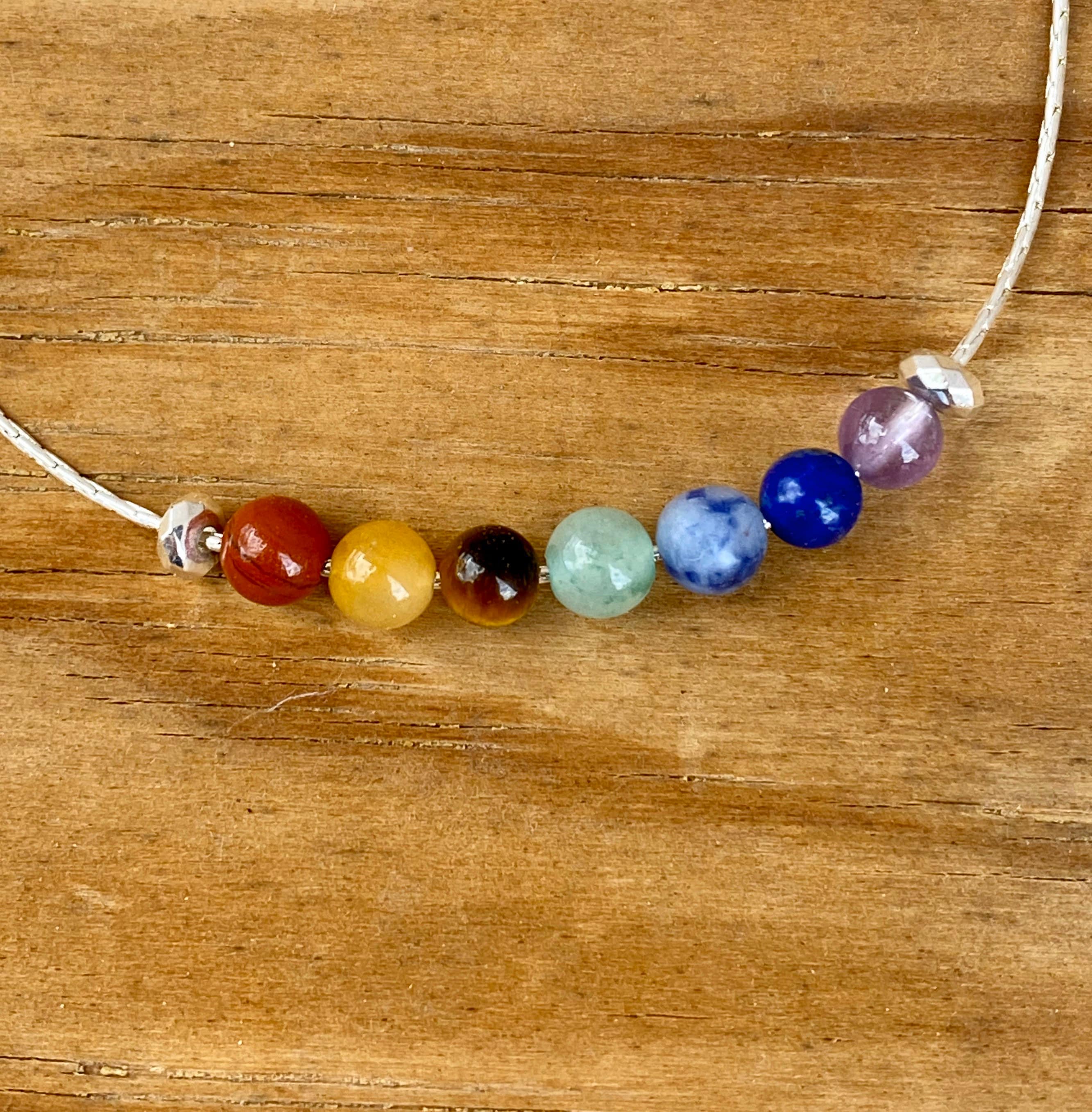 Chakra Necklace 7 Chakras Chakra Pendant Chakra Jewelry Etsy