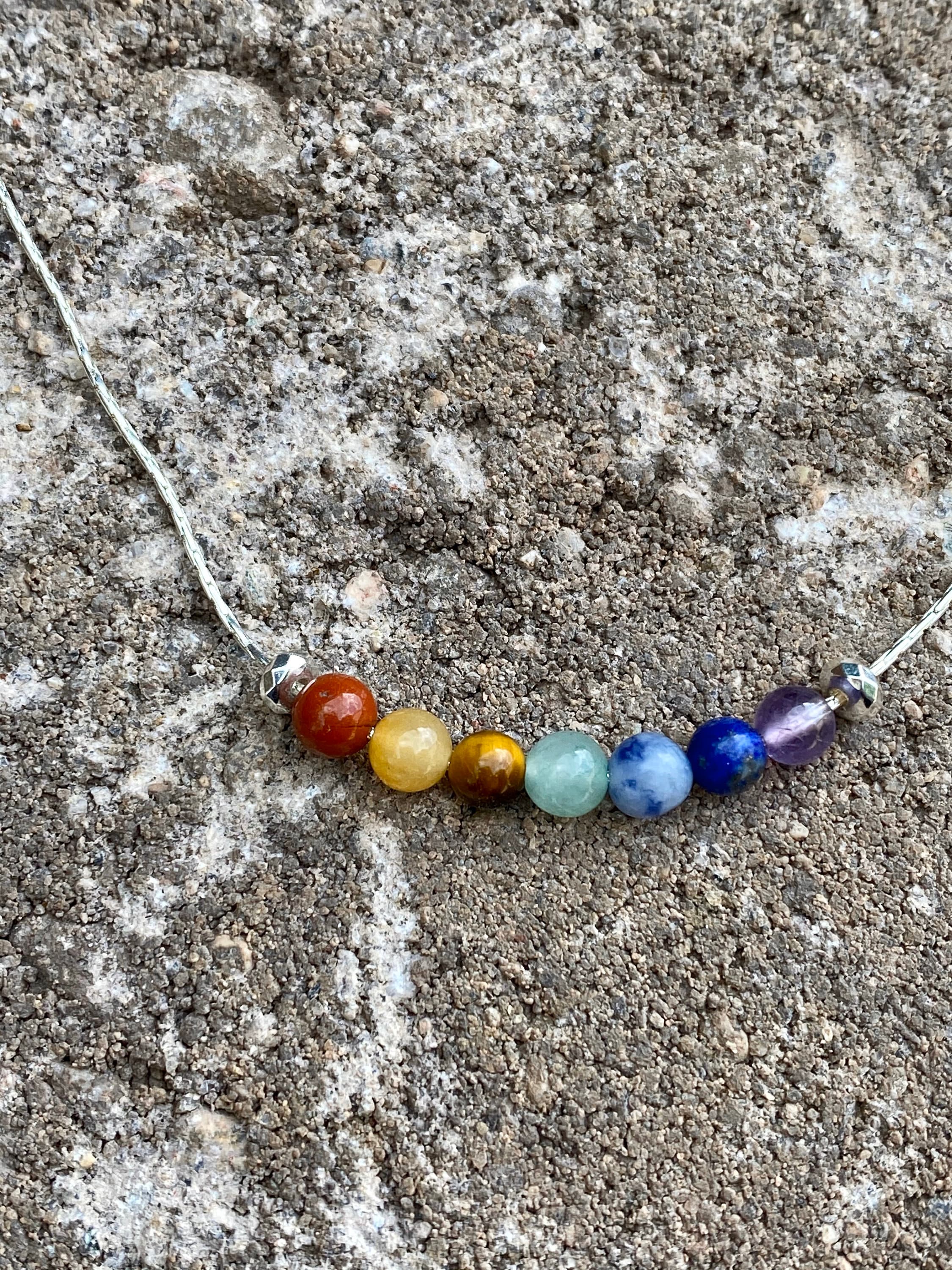 Chakra Necklace 7 Chakras Chakra Pendant Chakra Jewelry Etsy