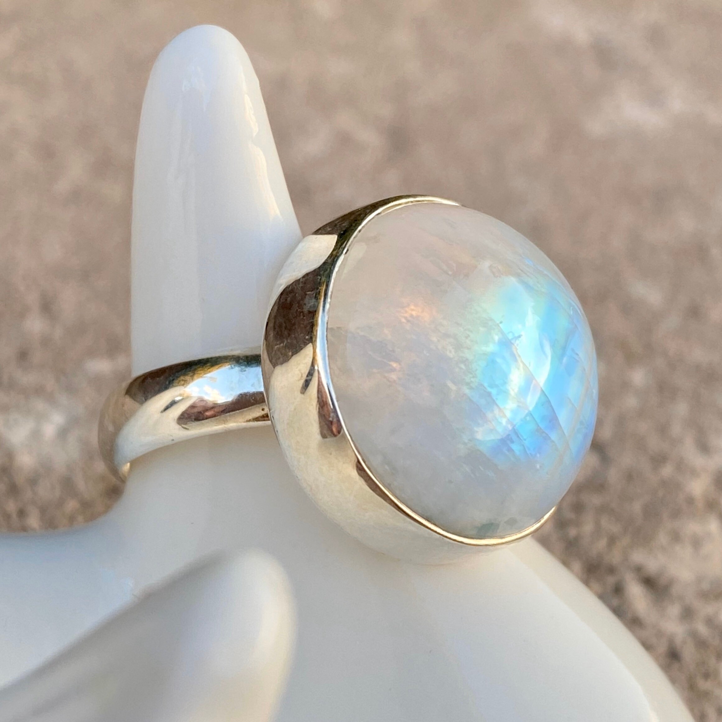 moonstone statement ring