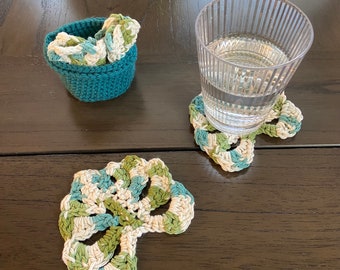 Crochet plant coasters, handmade Coasters, crochet Coasters, Plant Lover, Plant Coaster, Cute Coasters, crochet Coasters, Handmade gift,