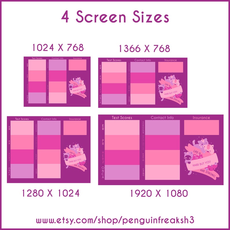 Cute Kawaii Unikitty Desktop Organizer Wallpaper