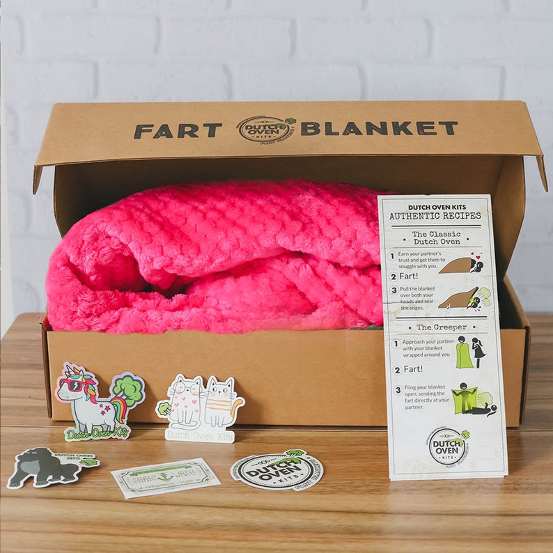 Fart Blanket Gift Box by Dutch Oven Kits Funny Gift Box Etsy