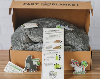 Fart Blanket Gift Box by Dutch Oven Kits | Funny Christmas Gift Box | White  Elephant Gift | Yankee Swap Secret Santa Gift Stocking Stuffers