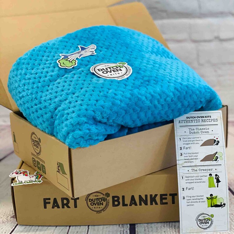 Fart Blanket Gift Box by Dutch Oven Kits Funny Birthday Gift Etsy