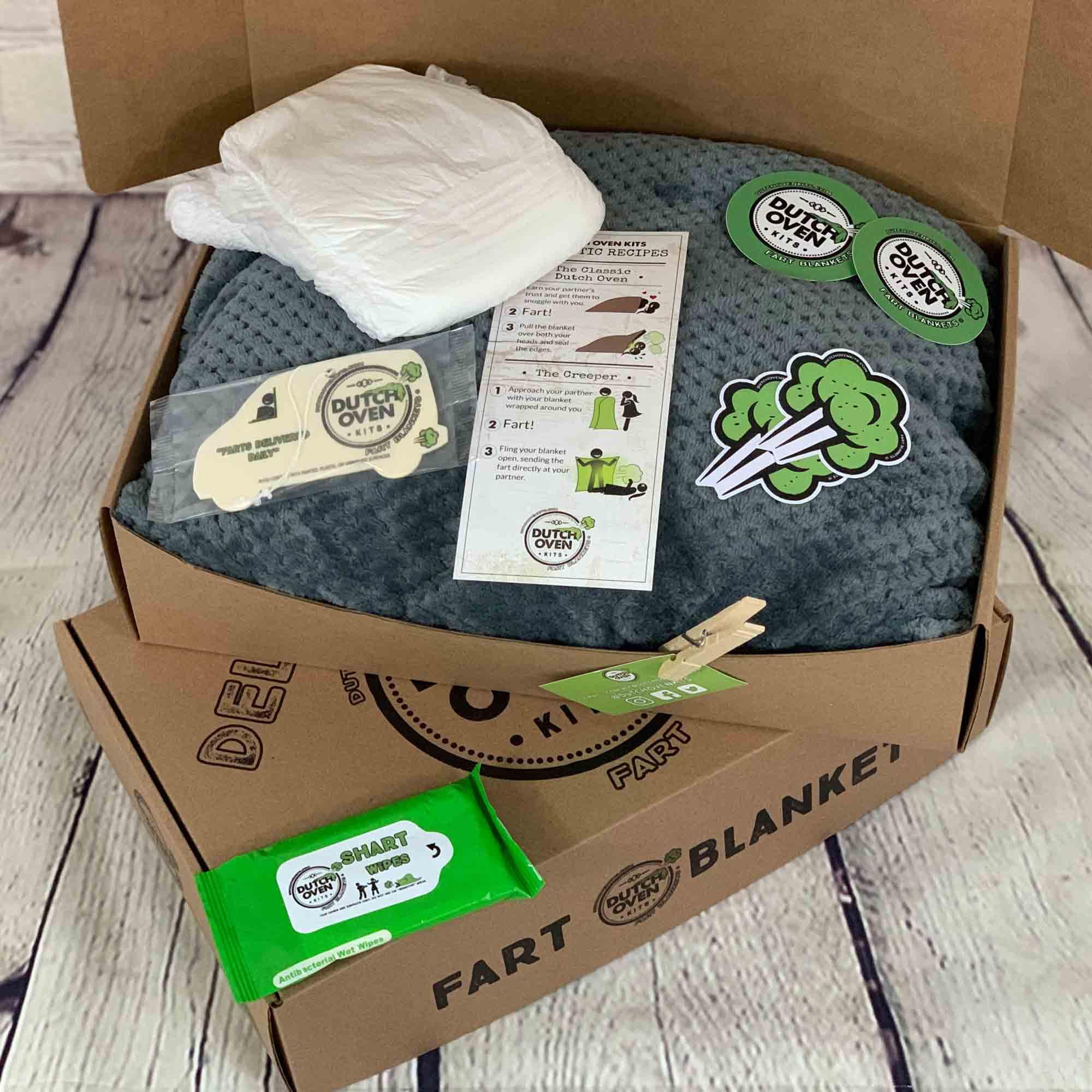 Deluxe Fart Blanket Gift Box by Dutch Oven Kits A Funny Care Etsy