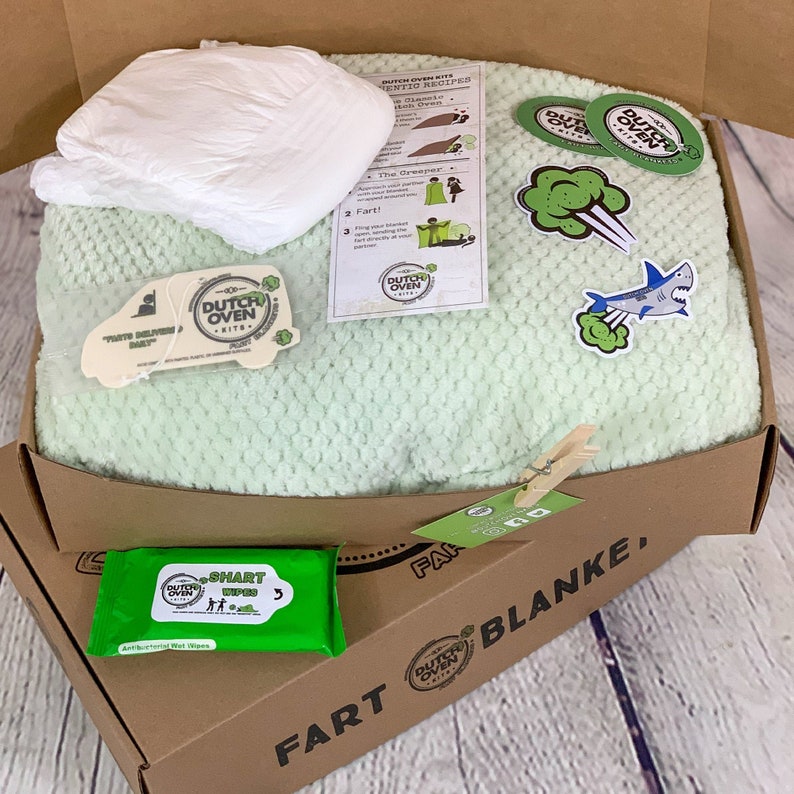 Deluxe Fart Blanket Gift Box by Dutch Oven Kits A Funny Gift Etsy